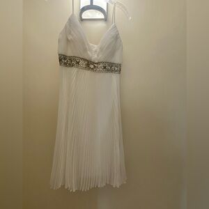 Studio White Pleated Dress